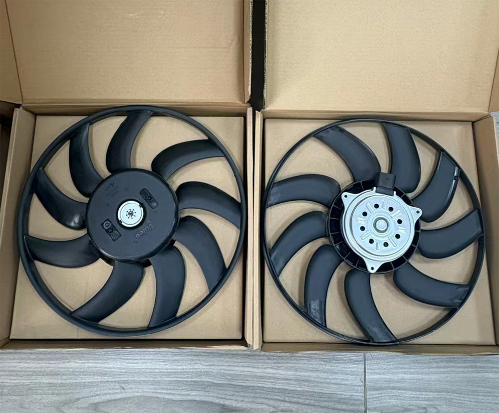 Valeo Radiator Cooling Fan Set (Main + Auxiliary Fan) OE 8K0959455T 8K0959455E For Audi A4 B8, A5, Q5 8R 2008‑2017