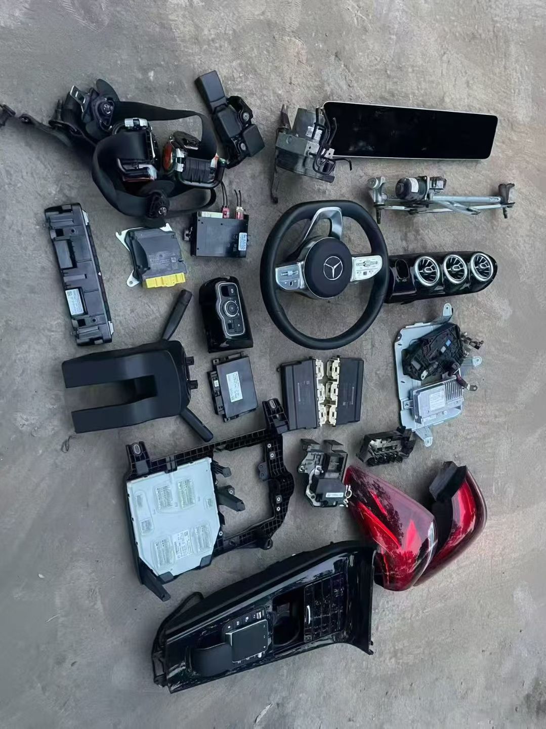 Used Full Set Electronic Interior Parts For Mercedes‑Benz A‑Class W177 V177 A200 A200L MBUX