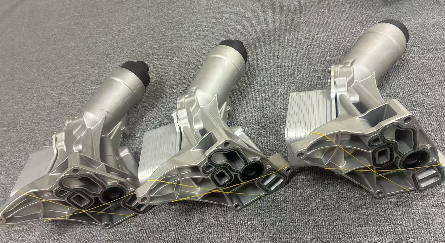 Aluminium Upgraded Oil Filter Housing Assembly With Cooler For BMW B48 B46 F20 F30 G30 G01 G08 iX3